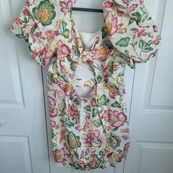 Sezane Floral Midi Dress - Multicolor - Picture 3 of 9